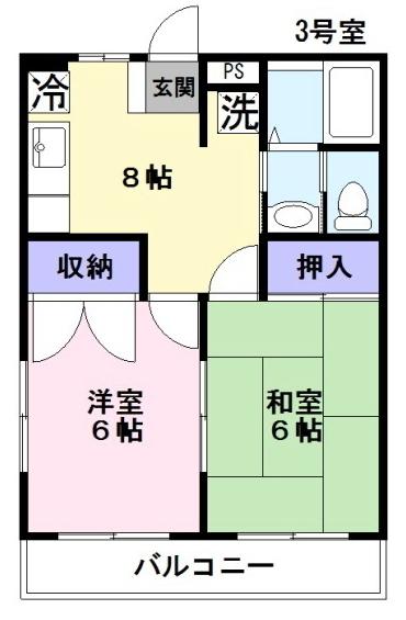 エクレール与野本町の間取り