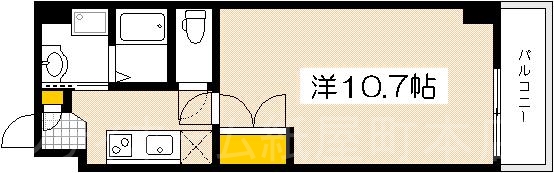 広島市西区観音町のマンションの間取り