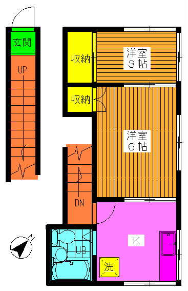 井上コーポの間取り