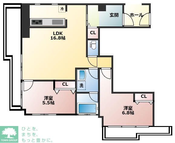 杉並区和泉のマンションの間取り