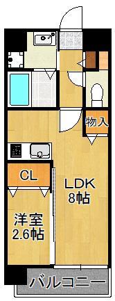 Ｕ’ｓ　Ｒｅｓｉｄｅｎｃｅ門司港オーシャンテラスの間取り