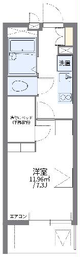 レオパレスＡｐｐｒｏａｃｈ　１の間取り