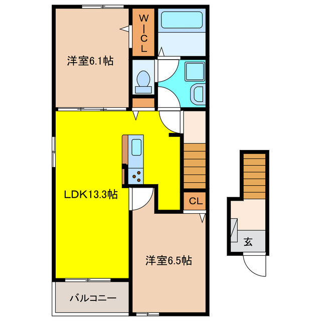 アンソレイエの間取り