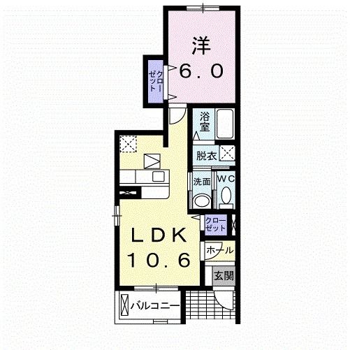 石巻市わかばのアパートの間取り