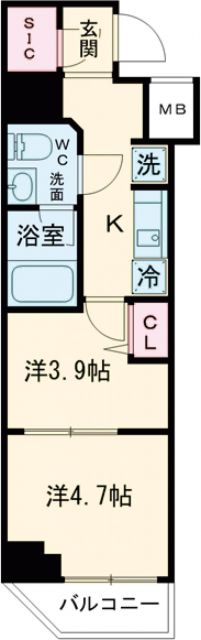 ガリシア目黒大岡山の間取り