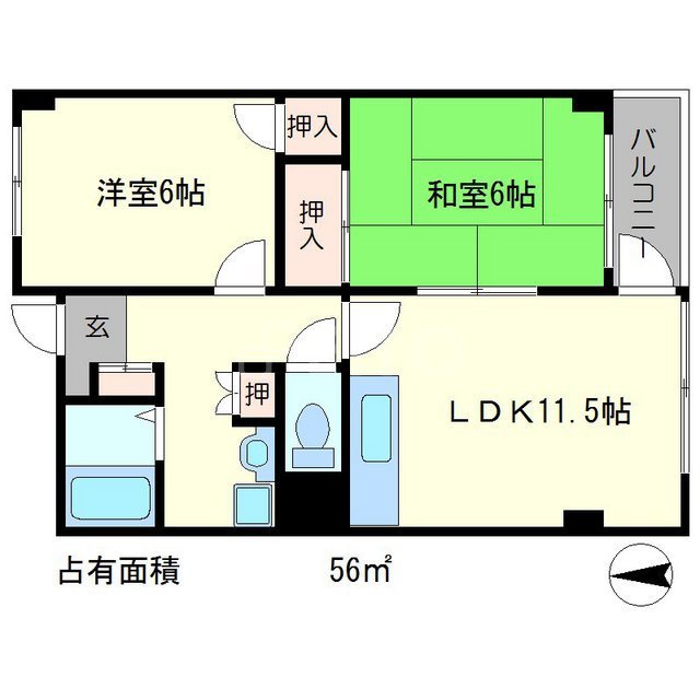 シルベーヌ北山の間取り