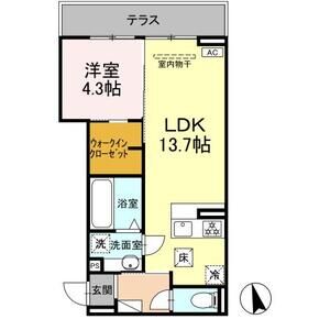 D-chambre掛樋の間取り