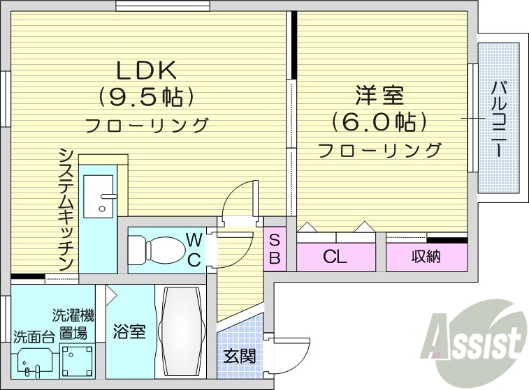 グランディールの間取り