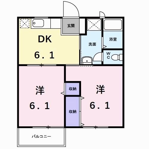 エクセルハイツ原山の間取り