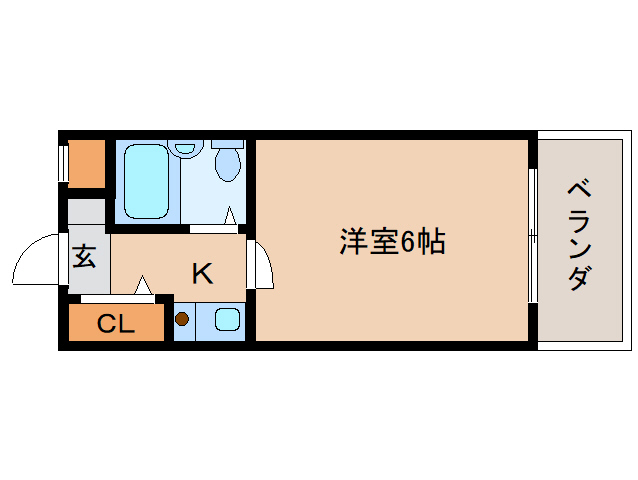 生駒市谷田町のマンションの間取り