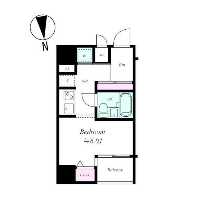 【中央区八丁堀のマンションの間取り】