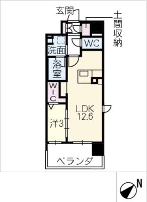 リレーヴ豊田の間取り