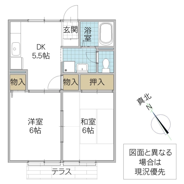 セジュールスギヌマの間取り