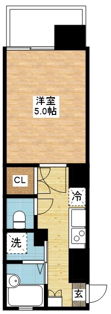 長崎市元船町のマンションの間取り