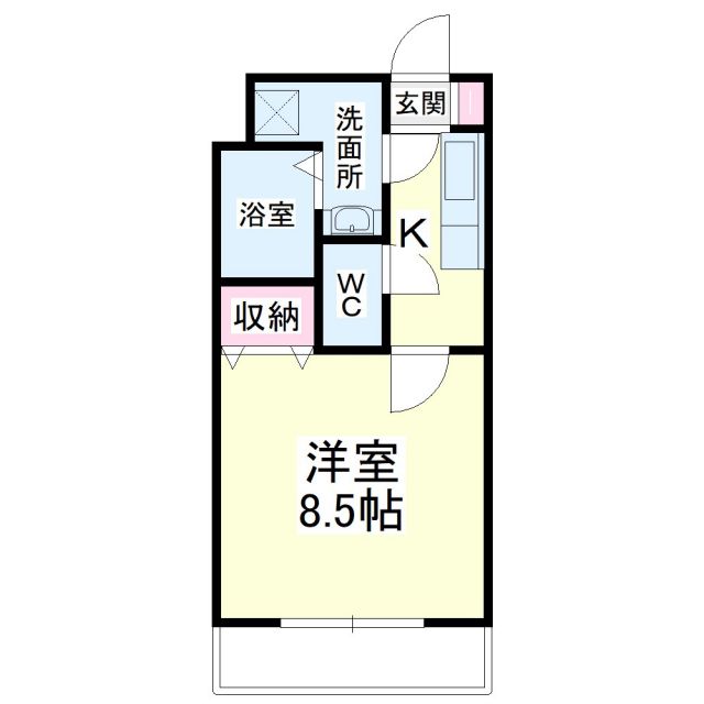 ゴオナカマンションIIの間取り