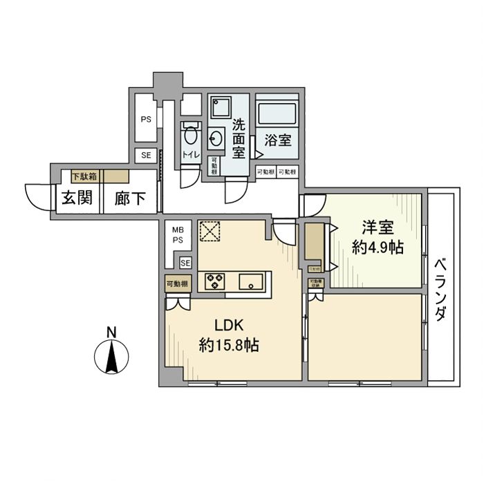 マンションウィスタリアの間取り