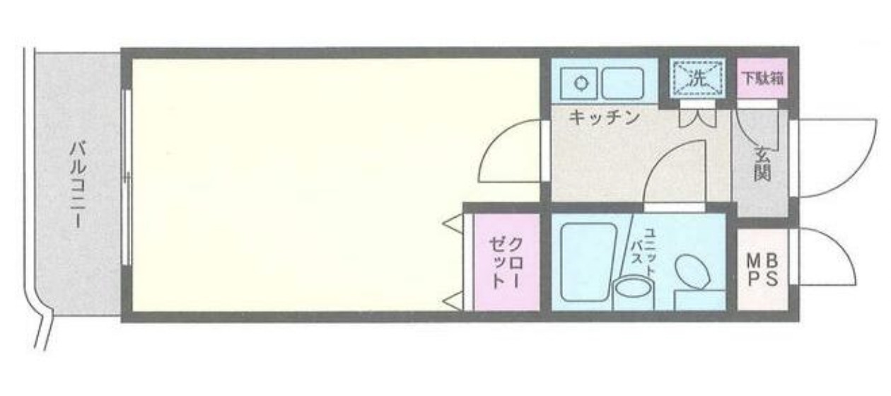 横浜市磯子区杉田のマンションの間取り