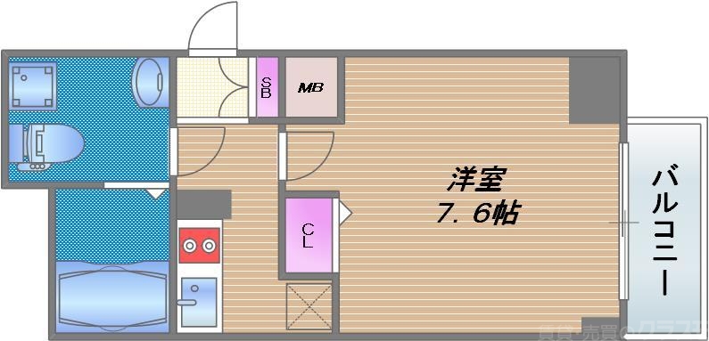 ドゥーエ玉造の間取り