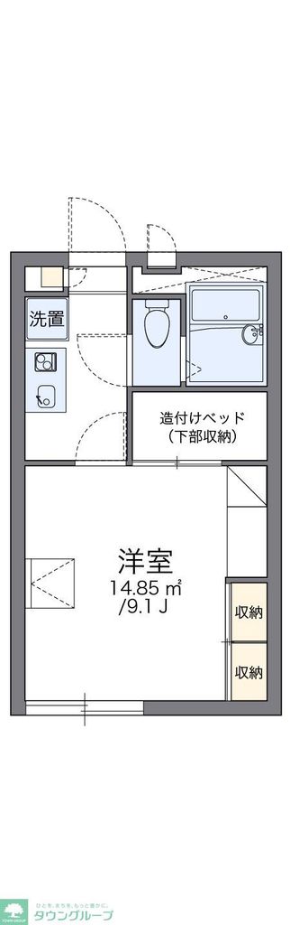 レオパレスティーズハウスIIの間取り