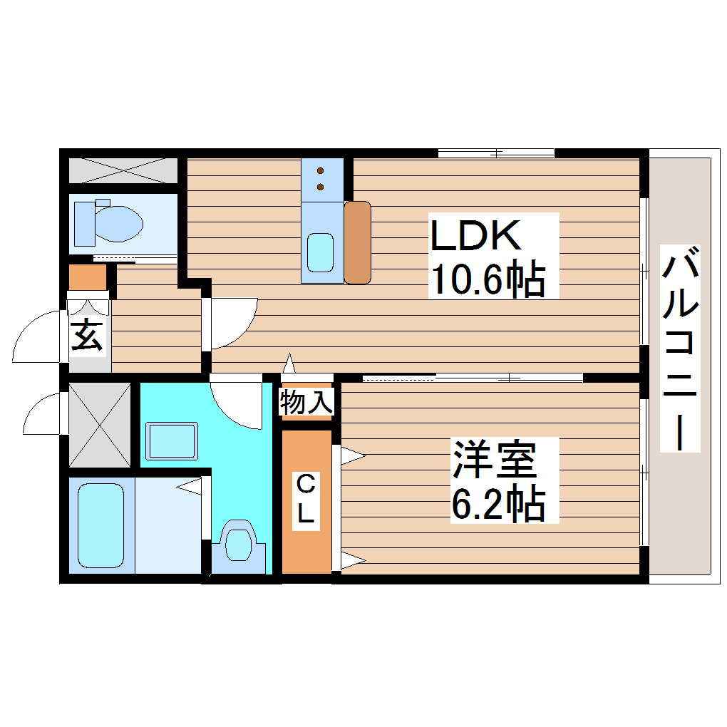 【アヴァンティ　コウの間取り】