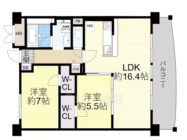 クレセントコートの間取り
