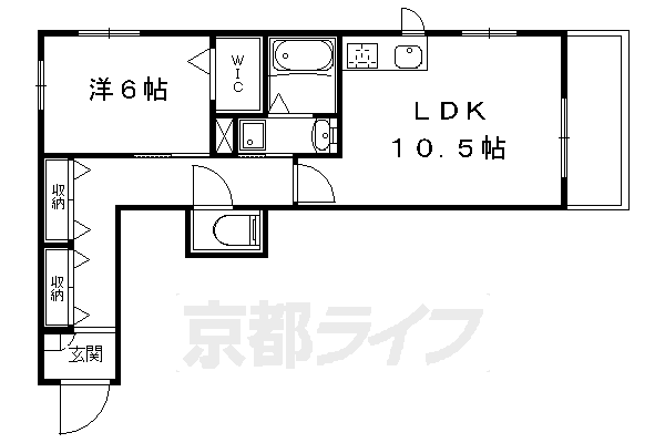 京阪鴨東線 出町柳駅 徒歩12分 3階建 築9年の間取り写真