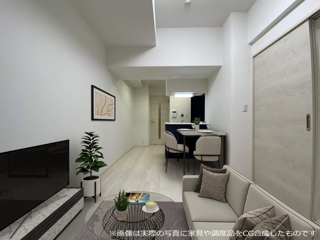 居室・リビング　※画像は実際の写真に家具や調度品をCG合成したものです