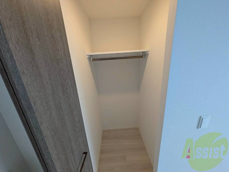 収納　寝室のクローゼットにたくさん収納出来ますね！