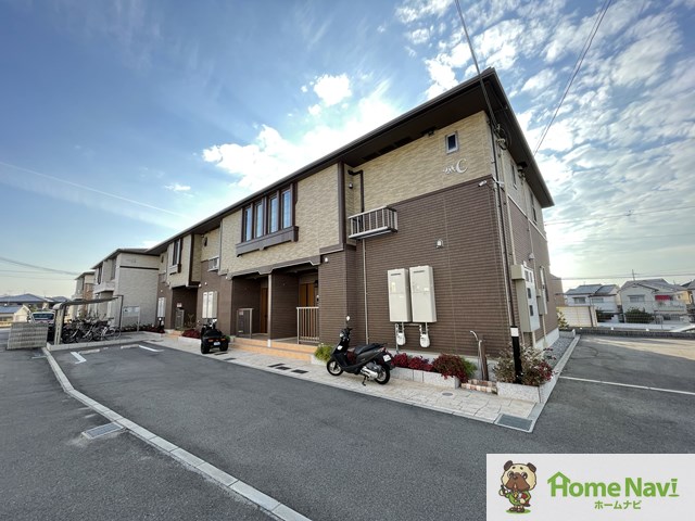 建物外観　「ノーブルC」、現地待ち合わせでのご案内も可能です。