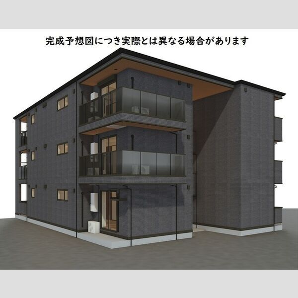 建物外観　完成予想図　パース図