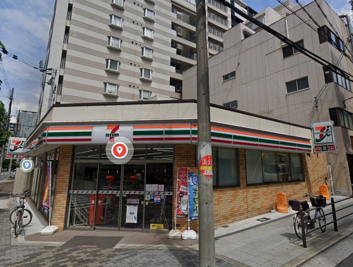 コンビニ　セブンイレブン大阪大手通1丁目店（コンビニ）まで218m