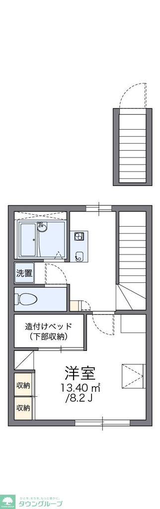 レオパレスメルベーユの間取り写真