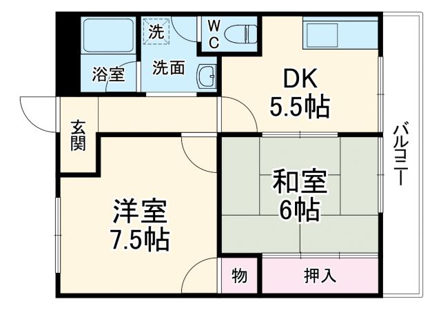 大西マンションの間取り写真