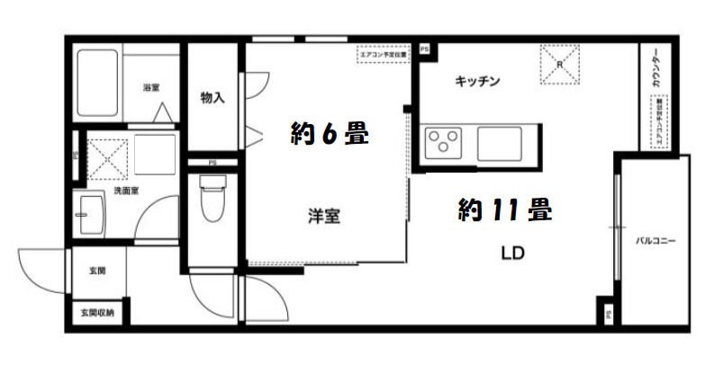 エルデ武蔵小山Bの間取り写真