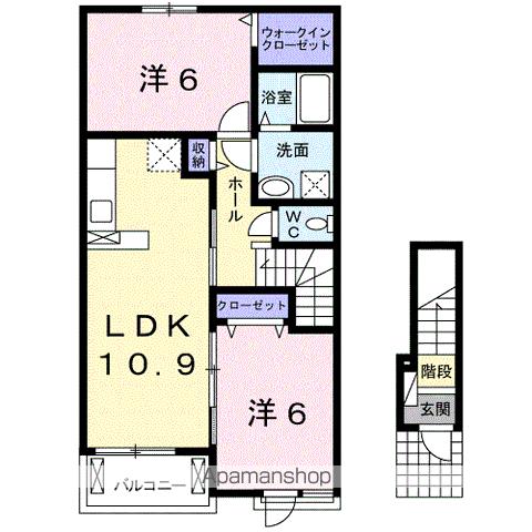 ＪＲ阪和線 紀伊駅 徒歩23分 2階建 築10年の間取り写真
