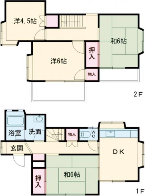 武蔵村山市学園1丁目戸建の間取り写真