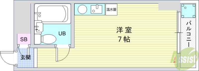 ベルエアー兵庫の間取り写真