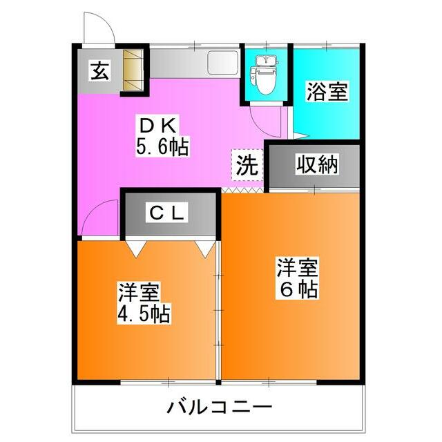 第2清美荘の間取り写真