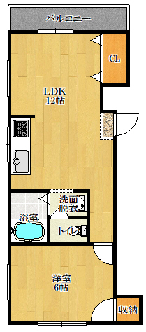 西川マンション(米崎町)の間取り