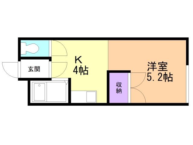 【コーポ室本の間取り】