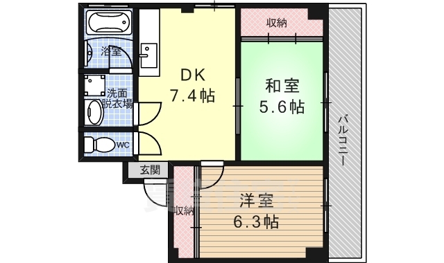 かすが七条シティハイツの間取り