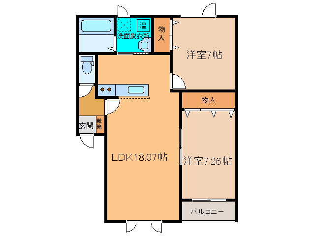 コルサKの間取り