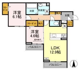 サンメゾン・小池　Aの間取り