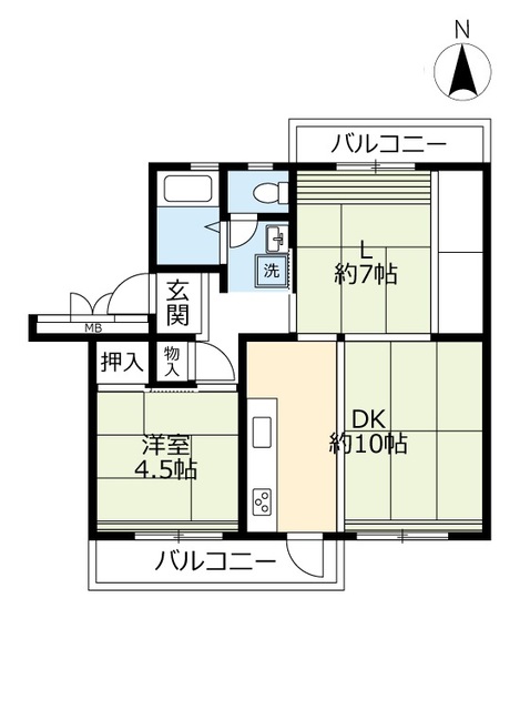 ＵＲ落合の間取り