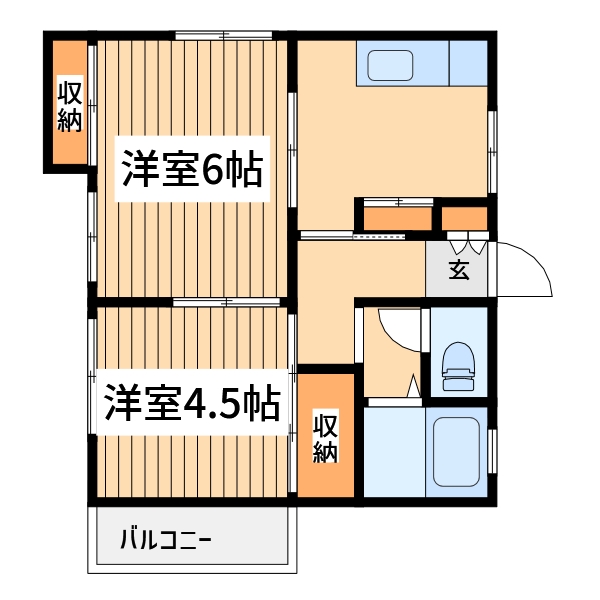 神奈川県相模原市中央区相模原６（マンション）の賃貸物件の間取り