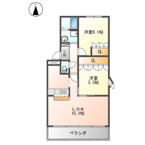 ウッドヴィレッジの間取り