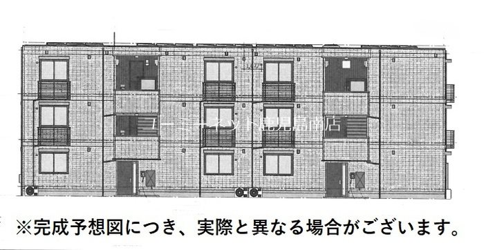 鹿児島市上之園町のアパートの建物外観