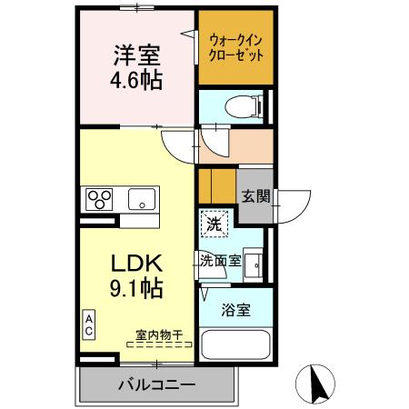 アリビオ曙の間取り