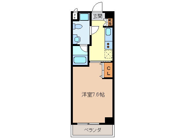 エイムオーエス島崎町マンションの間取り