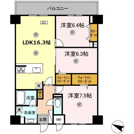 仮）佐賀駅前中央２丁目プロジェクトの間取り